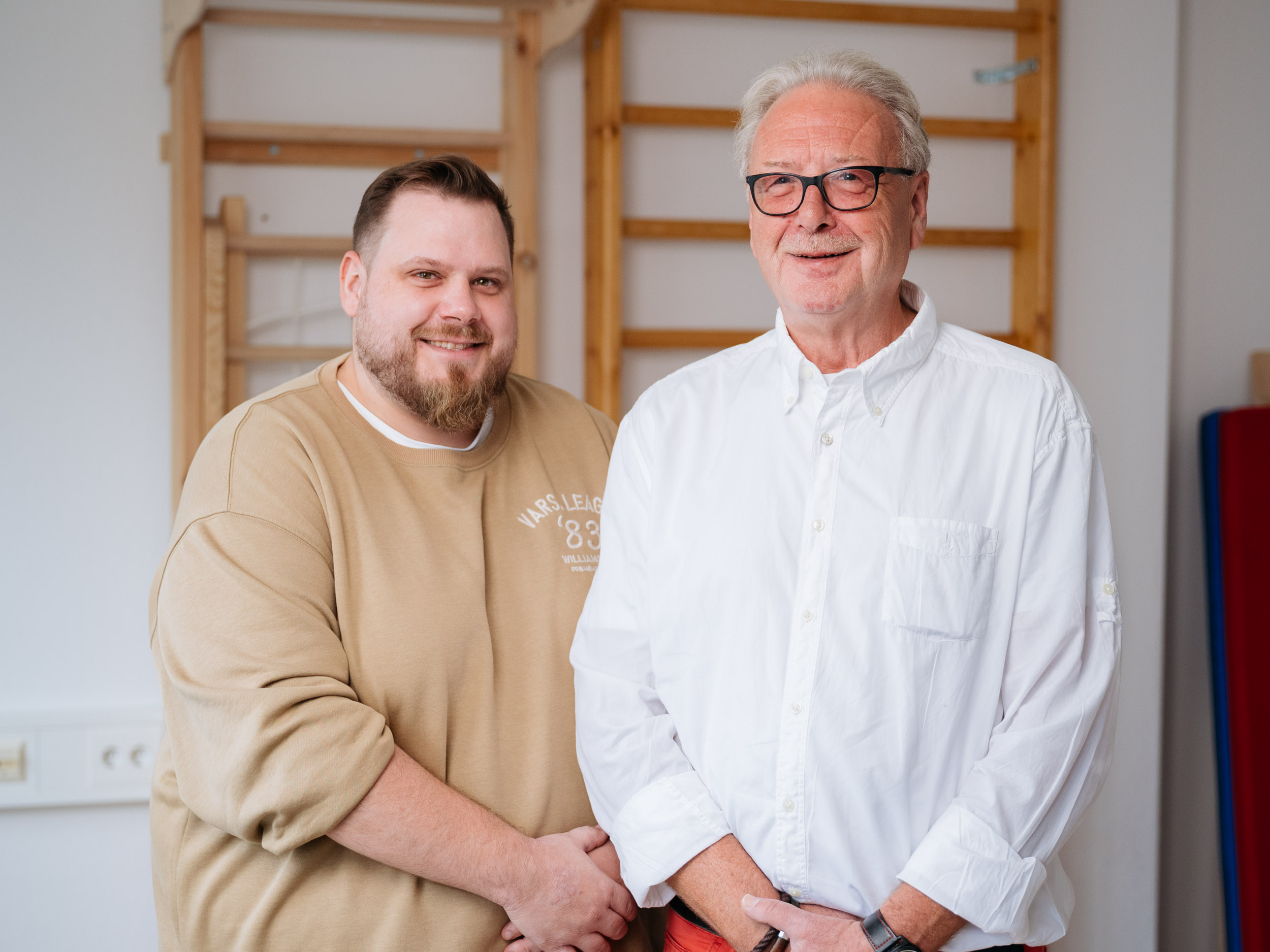 Poträtbild Lorenz Engeldinger und sein Vater Wernfrid Engeldinger